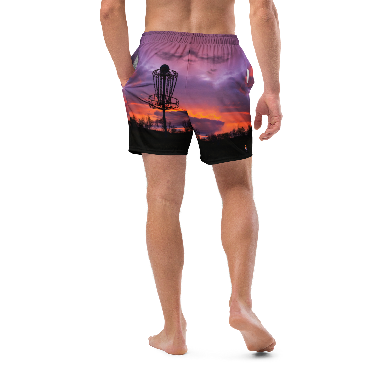 Disc Golf Sunrise Men's swim trunks