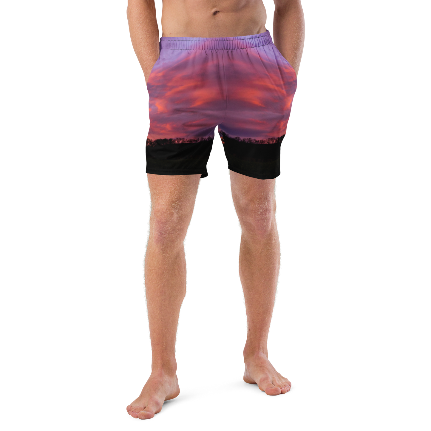 Disc Golf Sunrise Men's swim trunks