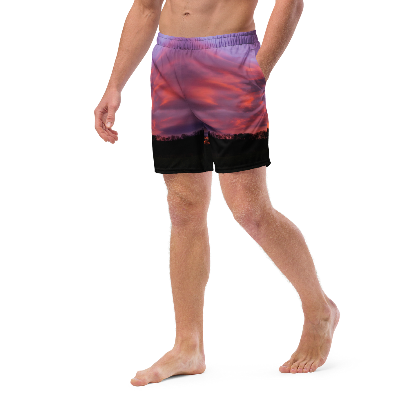 Disc Golf Sunrise Men's swim trunks