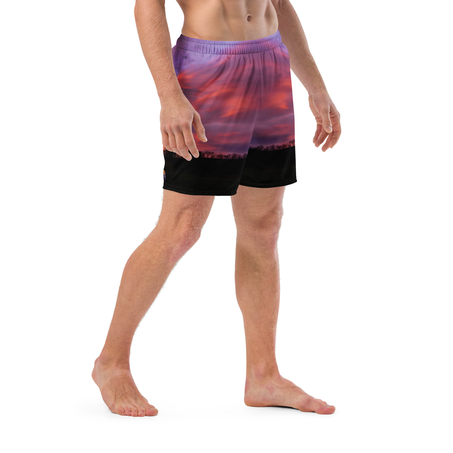 Disc Golf Sunrise Men's swim trunks