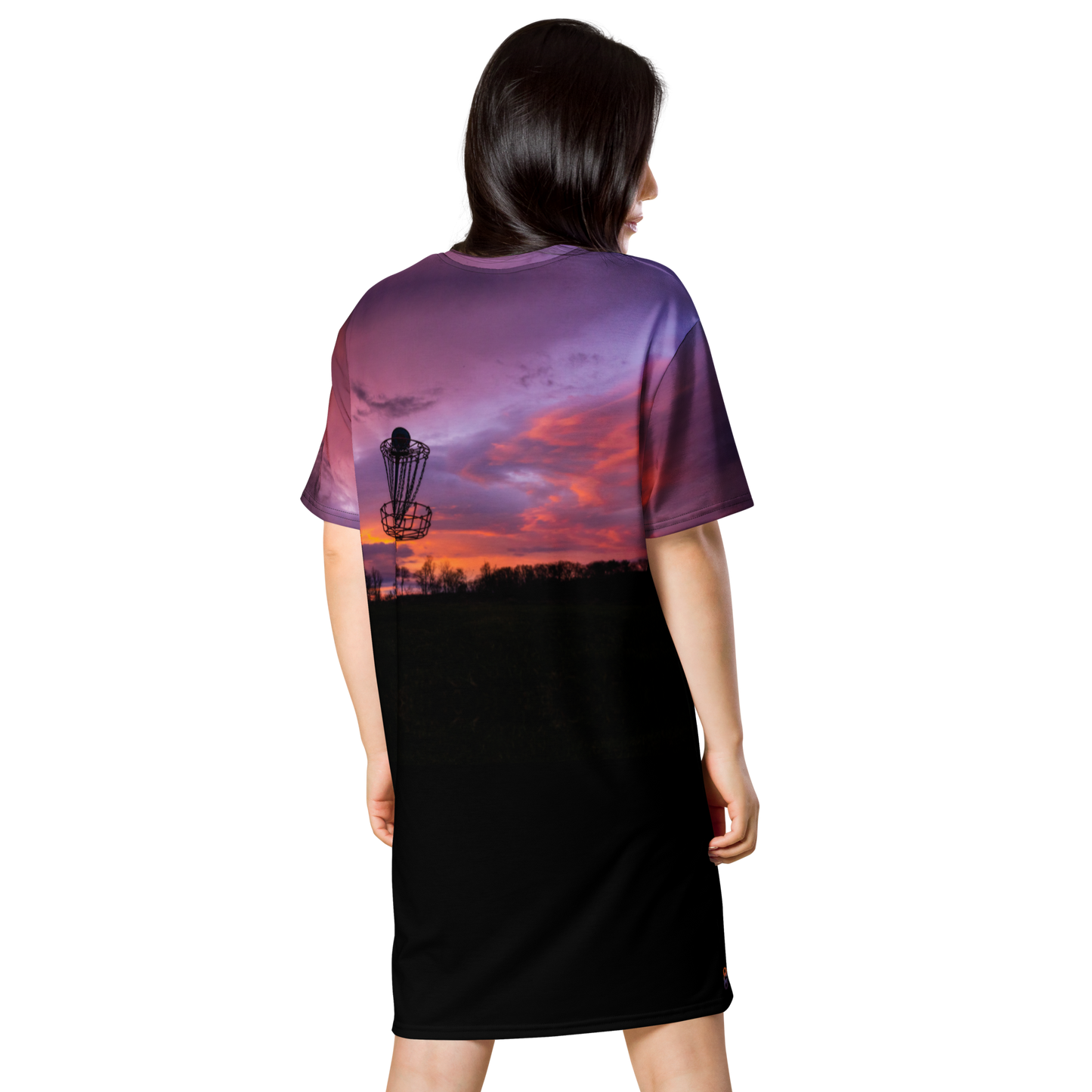 Disc Golf Sunrise T-shirt dress