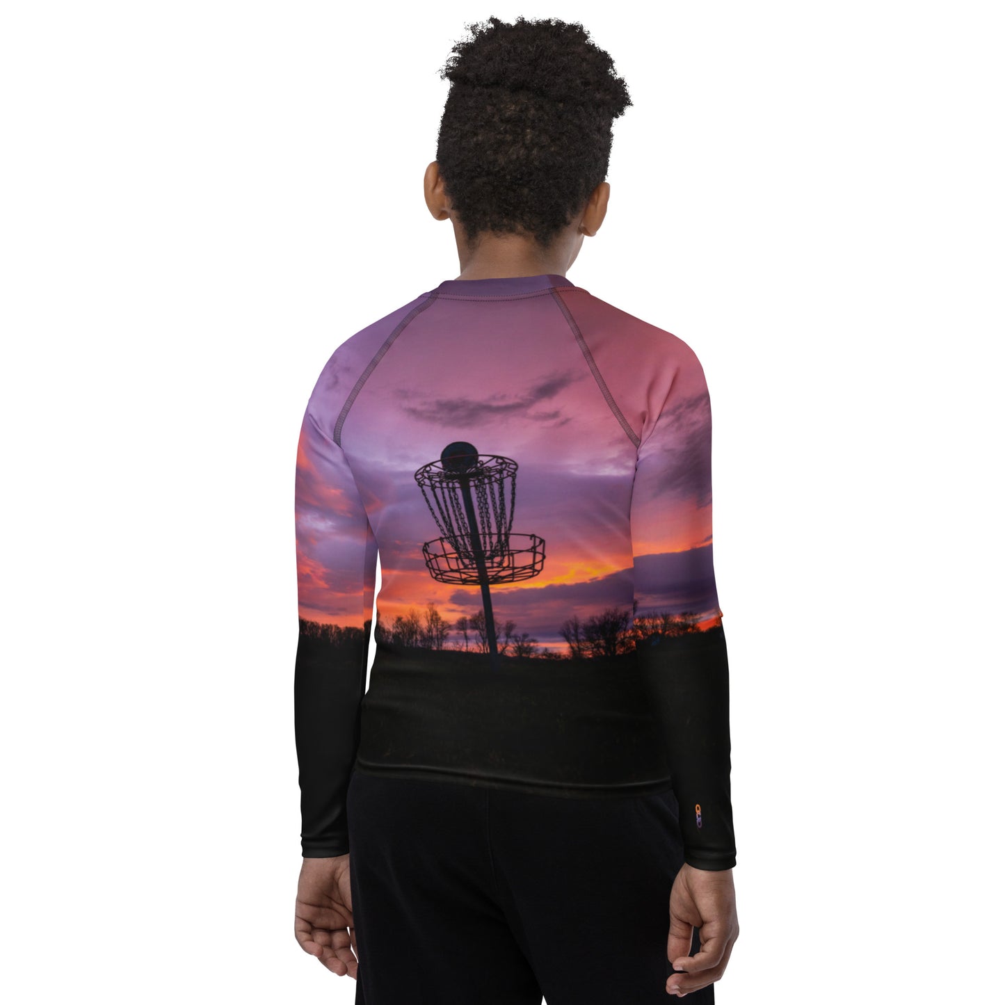 Disc Golf Sunrise Youth Rash Guard