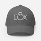 COX Camera Drop Shadow Logo (White/Black) Structured Twill Cap