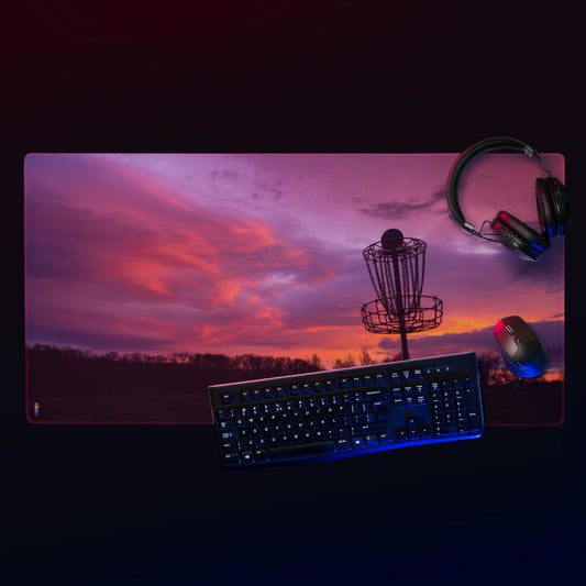 Disc Golf Sunrise Gaming mouse pad