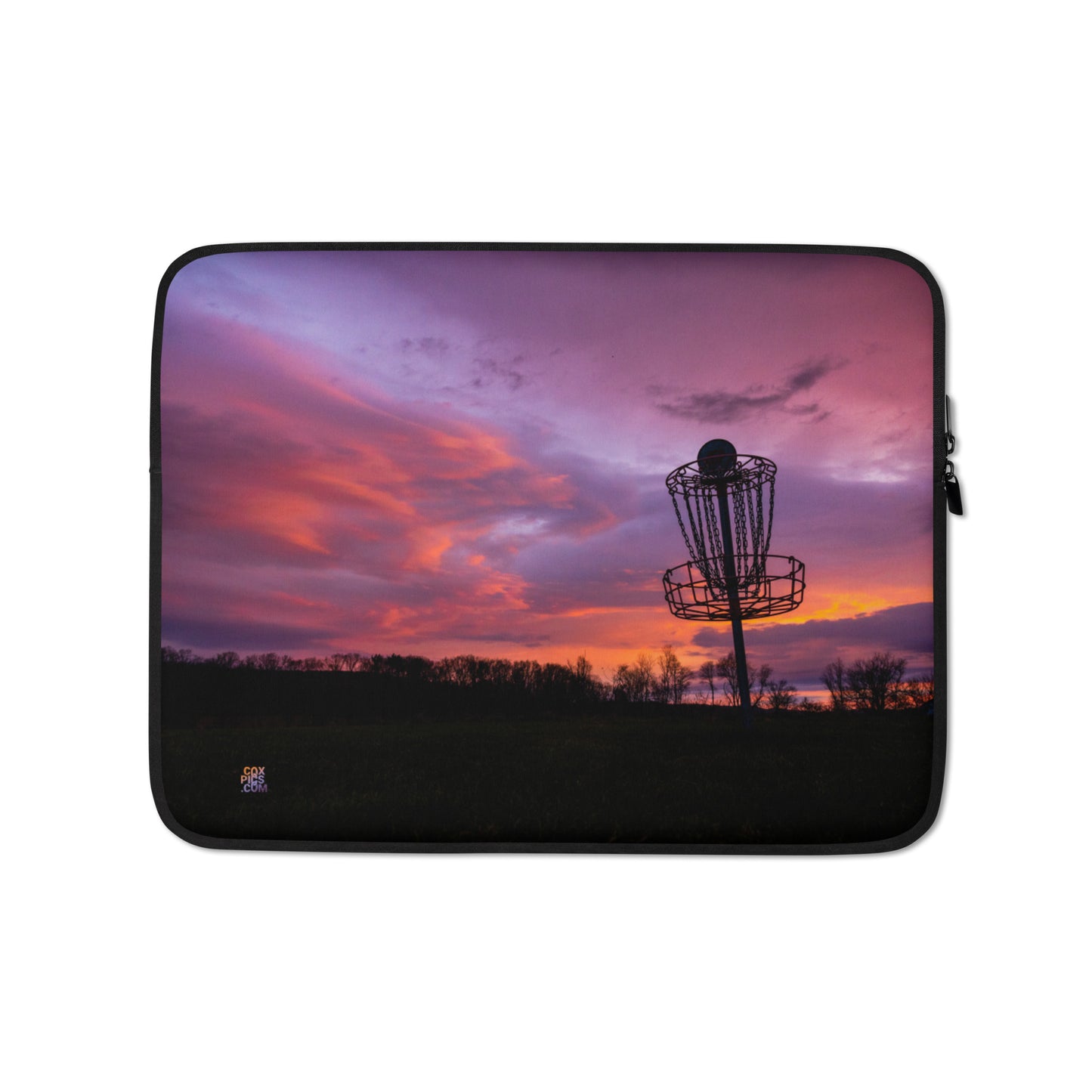 Disc Golf Sunrise Laptop Sleeve