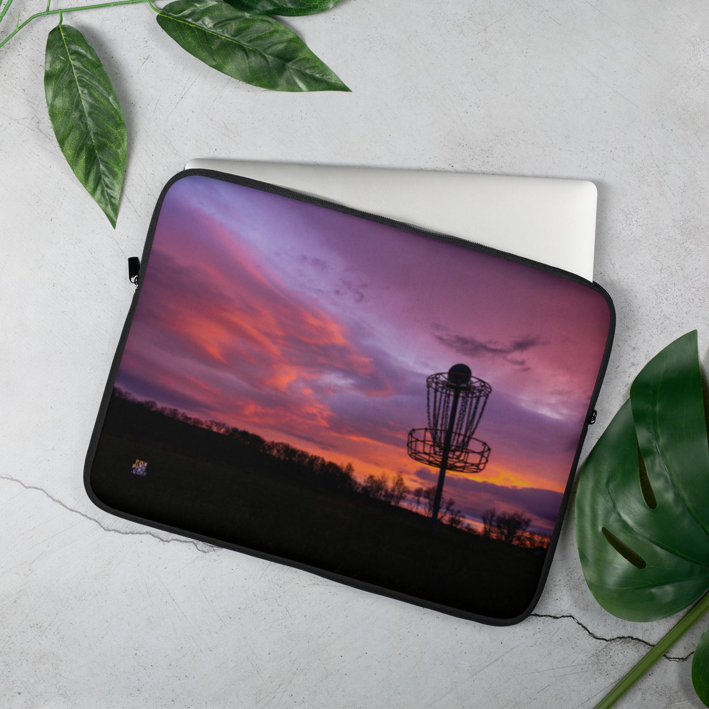 Disc Golf Sunrise Laptop Sleeve