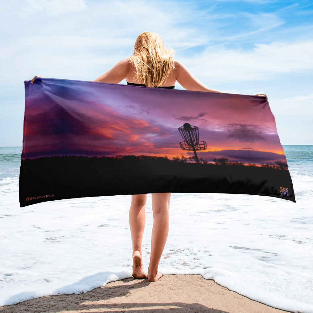 Disc Golf Sunrise Towel