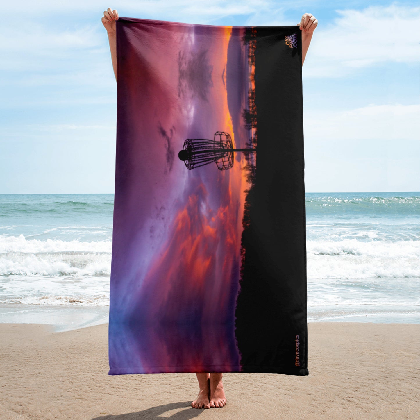 Disc Golf Sunrise Towel