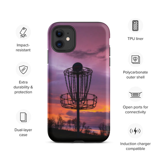 Disc Golf Sunrise Tough iPhone case