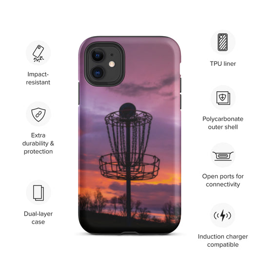 Disc Golf Sunrise Tough iPhone case